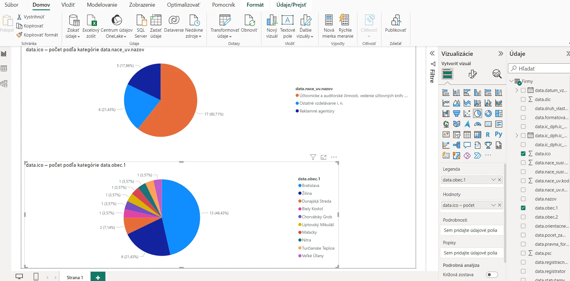 Pripojenie z PowerBI k Valida REST API - viac firiem: krok 9